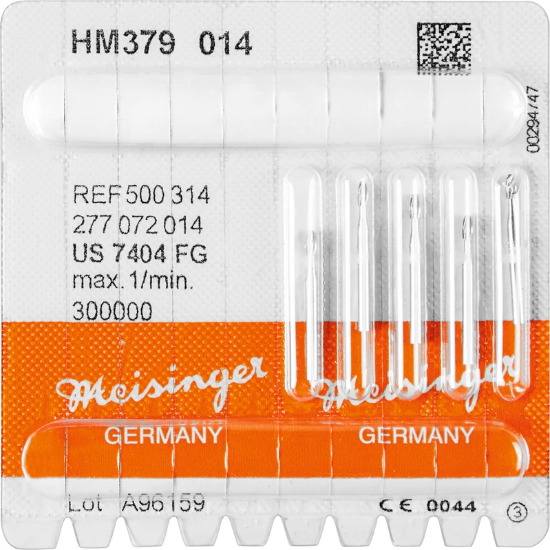 HM-Finierer 379  Packung  5 Stück fein, FG, Figur 277 Ei, 3,1 mm, ISO 014