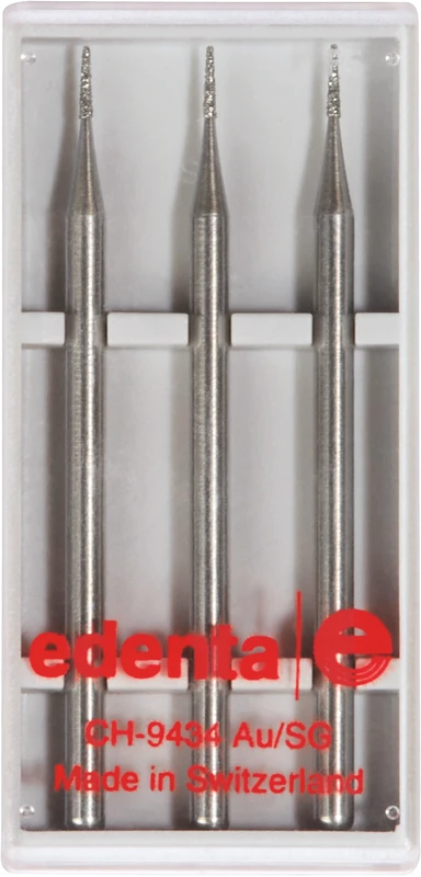 Diamanten 845  Packung  5 Stück Standard, HP, Figur 170 Konus flach, 4 mm, ISO 008