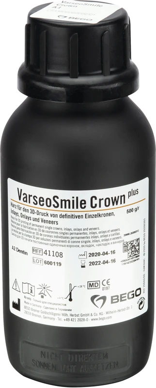 VarseoSmile Crown Plus  Flasche  500 g 385\405 nm, A2
