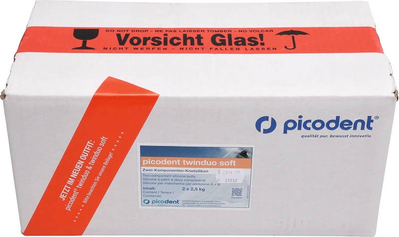 picodent® twinduo soft  Packung  2 x 2,5 kg Eimer