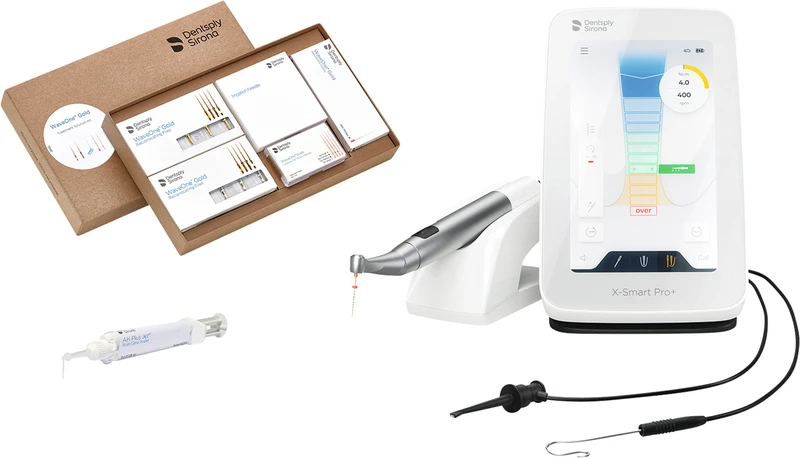 X-Smart® Pro+      Kit  1 X-Smart Pro+, 1   WaveOne   Gold Treatment Solution Kit, 1 AH Plus Jet Starter Kit