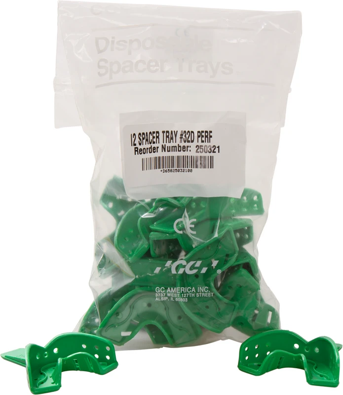 GC COE® Spacer Tray Partiell KS   Packung  6 x 12 Stück Vorderzahnbereich, Nr. 32D