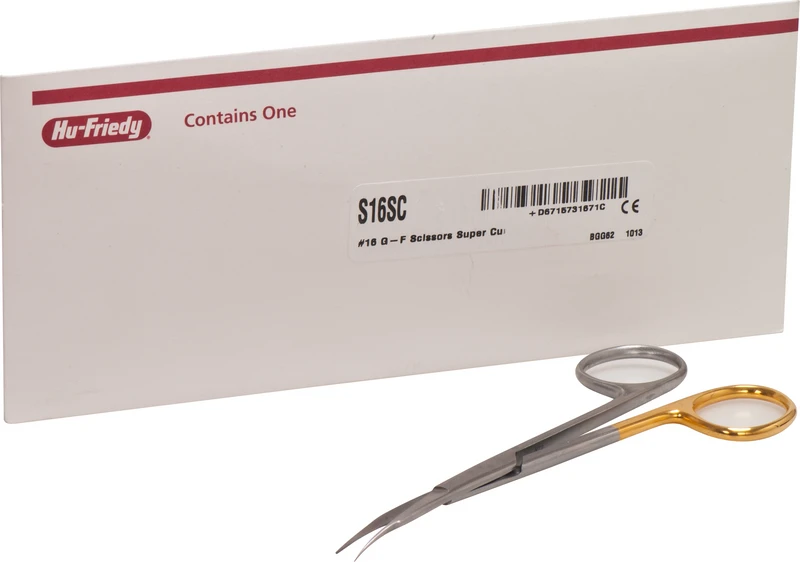 Scheren nach Goldman-Fox  Stück  S16SC, gebogen