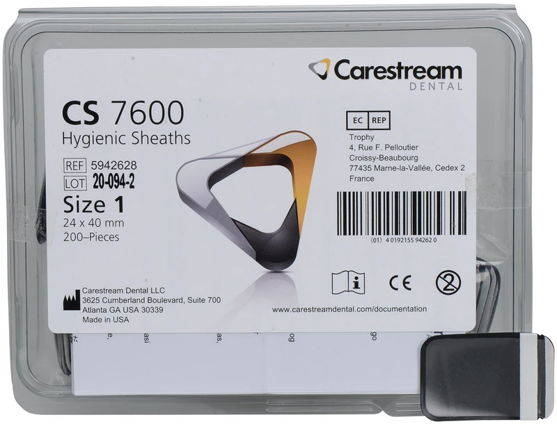 Hygieneschutzhüllen für CS 7600  Packung  200 Stück Gr. 1