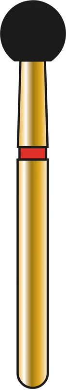 DIATECH Diamanten G801  Packung  5 Stück rot fein (F), FG, Figur 001 Kugel, 2,9 mm, ISO 029