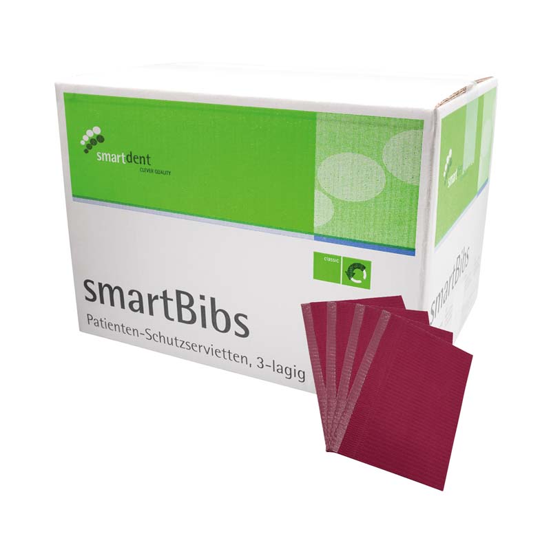 smartBibs  Karton  500 Stück weinrot