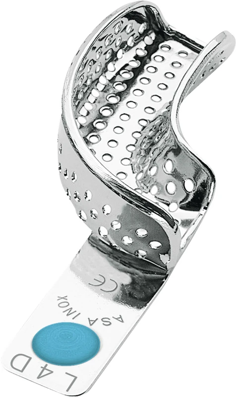 PERMA-LOCK Abformlöffel  Stück  OK links, UK rechts, partiell, perforiert, türkis, 2804-L4D