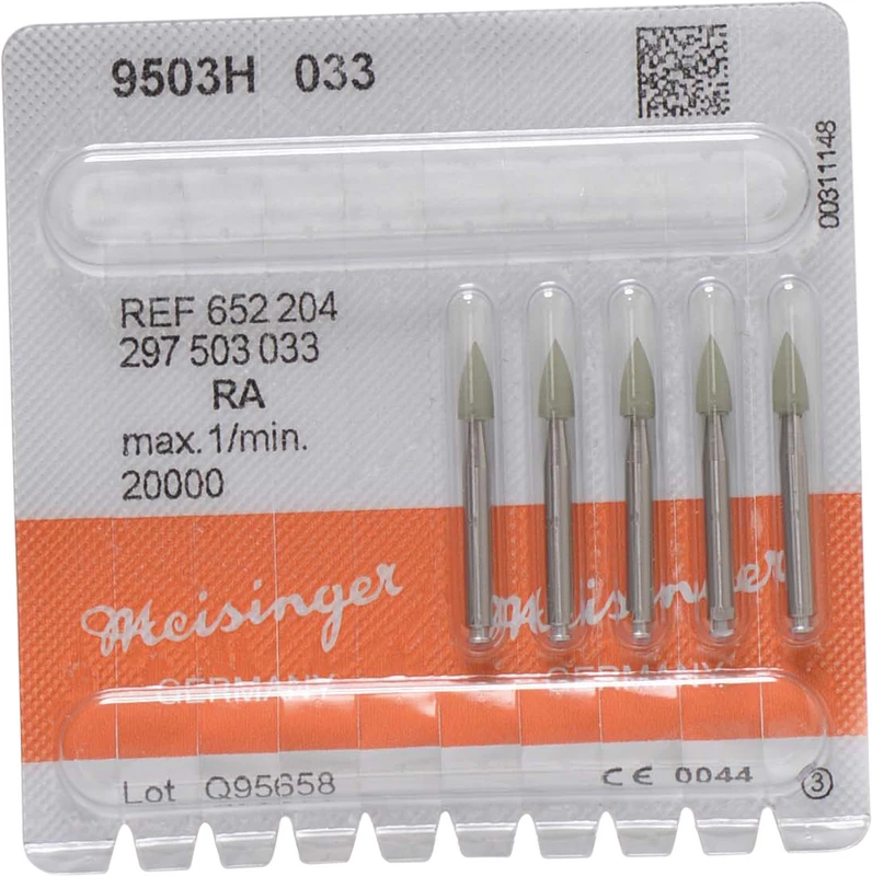 Universalpolierer 9503  Packung  5 Stück grün fein, RA, Figur 297, 7,5 mm, ISO 033