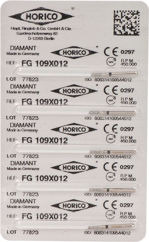 Kronentrenner 109X  Packung  5 Stück schwarz x-grob, FG, Figur 109, 4 mm, FG, Figur 109, 4 mm, ISO 012