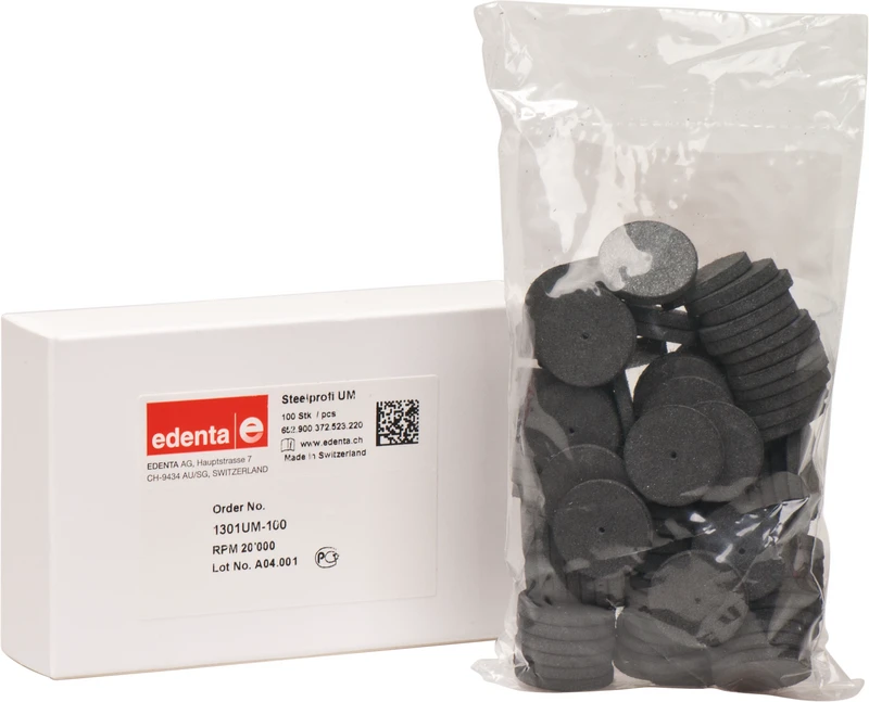 Steelprofi  Packung  100 Stück unmontiert, schwarz, Figur 372, 3 mm, ISO 220