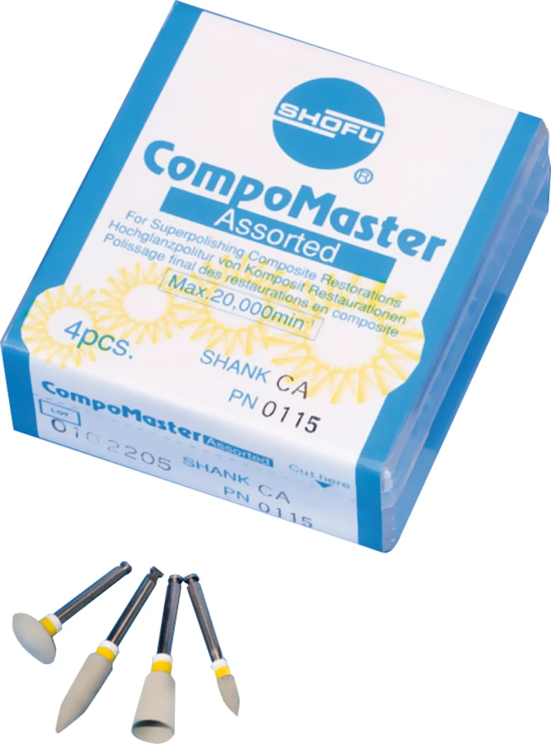 CompoMaster  Packung  3 Stück gelb grob, RA, Figur Linse, ISO 090