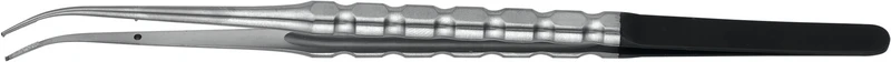 Mikrochirurgische Pinzetten   Stück  blau gebogen, 18 cm