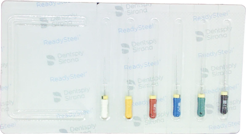 READYSTEEL K-Files  Sortiment  6 Stück 21 mm ISO 015-040