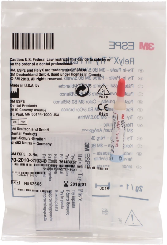 RelyX Try-In Paste  Spritze  2 g Try-In Paste B0,5