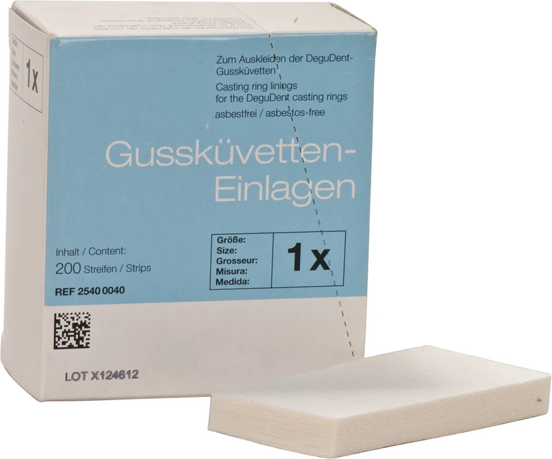 Gussküvetten-Einlagen  Packung  200 Stück 1X