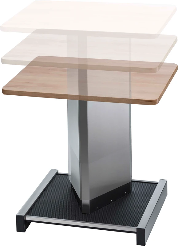 Vario-Hubtische  Stück  mit Höhenverstellung und Holzplatte