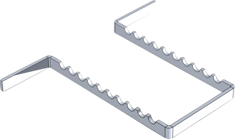 ALUMINIUM TRAY  Stück  Tray 18 x 14 cm, für 10 Instrumente