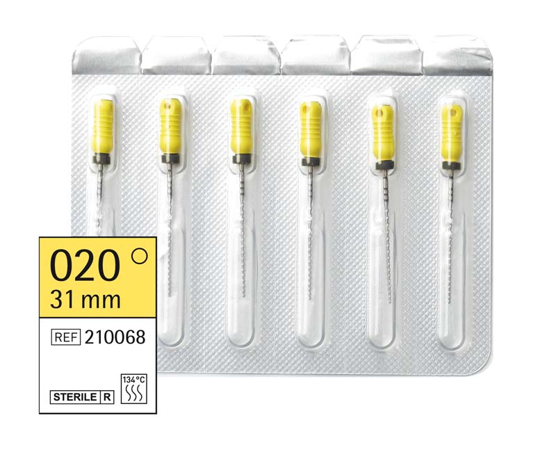 Omni Hedstroemfeilen steril  Packung  6 Stück steril, 31 mm, ISO 020