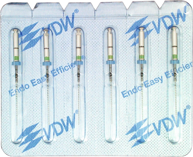 FlexMaster® Instrumente  Packung  6 Stück 25 mm, Taper.02 ISO 035