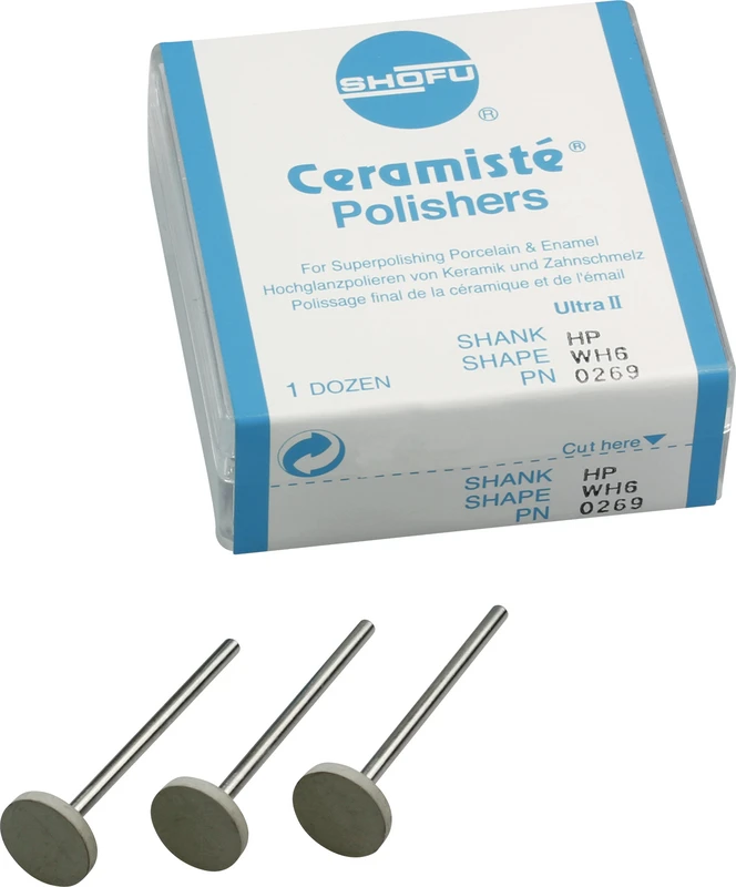 Ceramisté  Packung  12 Stück weiß ultra II, HP, Figur WH6, ISO 120