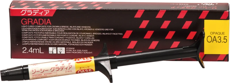 GC GRADIA®  Spritze  2,4 ml Paste opaker OA 3,5