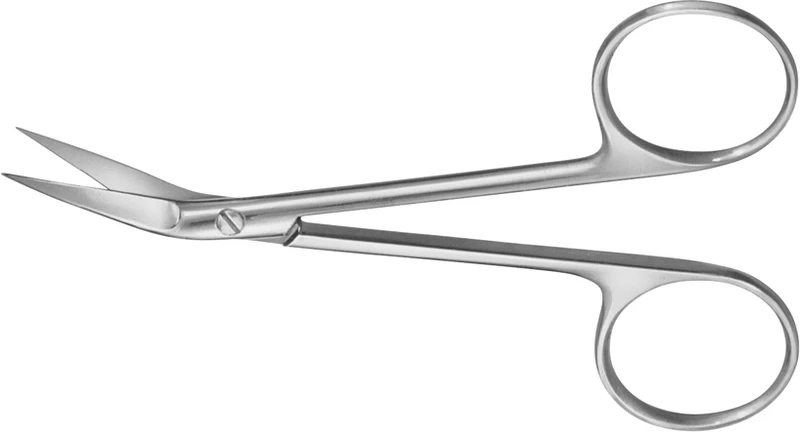 Feine Scheren  Stück  BC117R, 110 mm, Seitwärts gebogen, geeignet zur Nahtentfernung