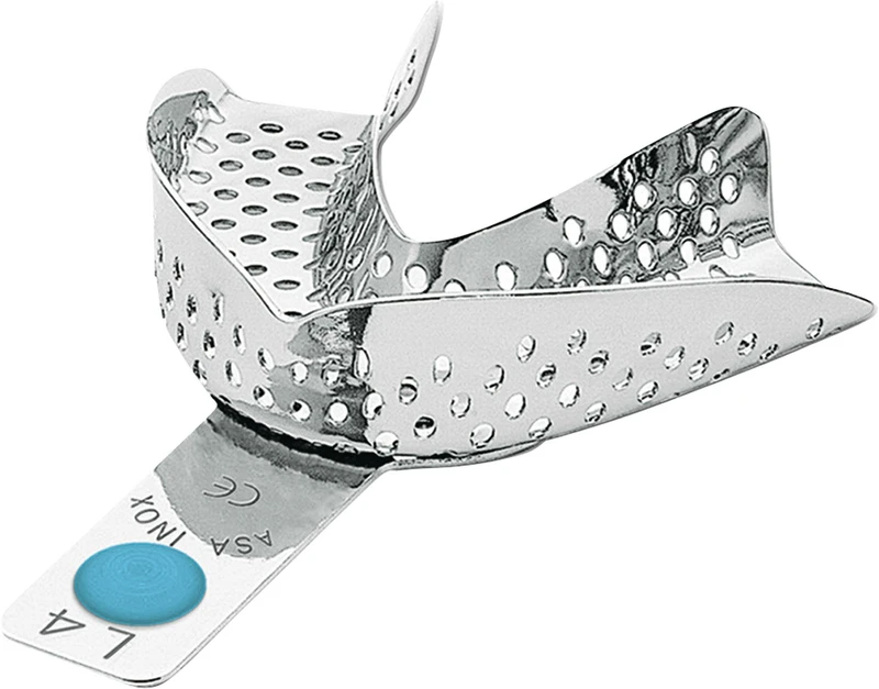 Abdrucklöffel   Stück  perforiert, türkis,