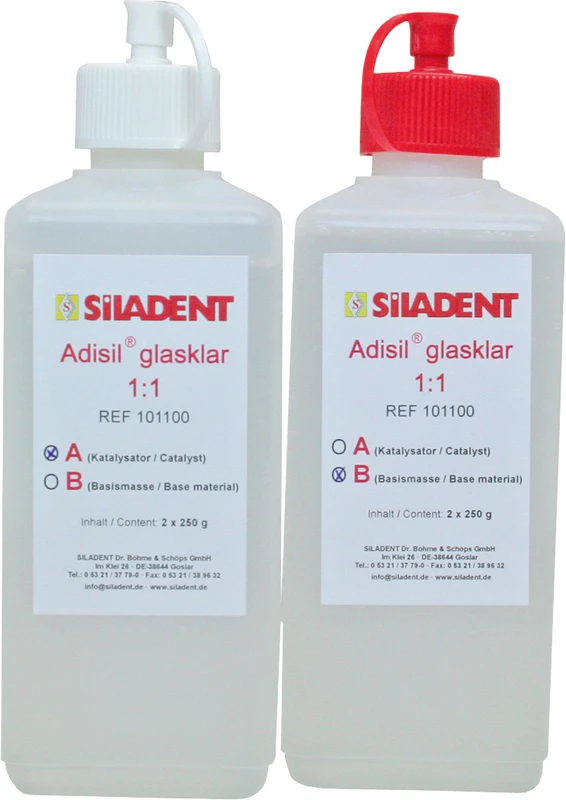 Adisil® glasklar  Packung  0,25 kg Flasche A, 0,25 kg Flasche B