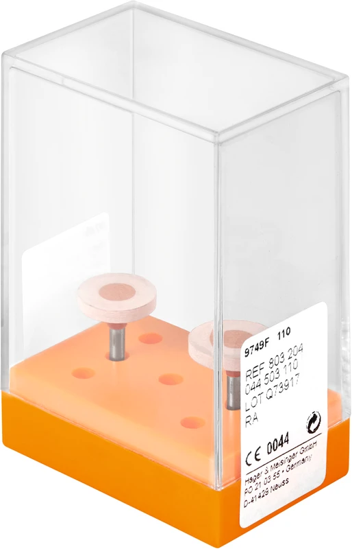 Diamantpolierer 9749  Packung  2 Stück rosa fein, RA, Figur 044, 2 mm, ISO 110