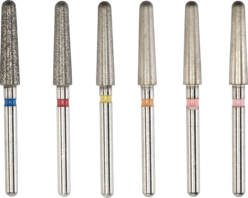 Circone FG Diamanten  Set  6 Stück Größe 2 (blau, rot, gelb, orange, 2 x rosa)