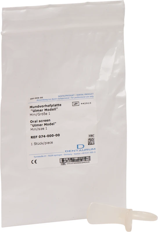 Mundvorhofplatte  Stück  Größe 1