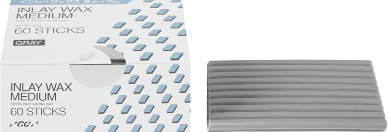 GC Inlay Wax MEDIUM  Packung  60 Wachssticks grau