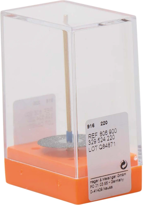 Diamantscheiben 916D  Stück  unmontiert, blau mittel, Figur 329, ISO 220