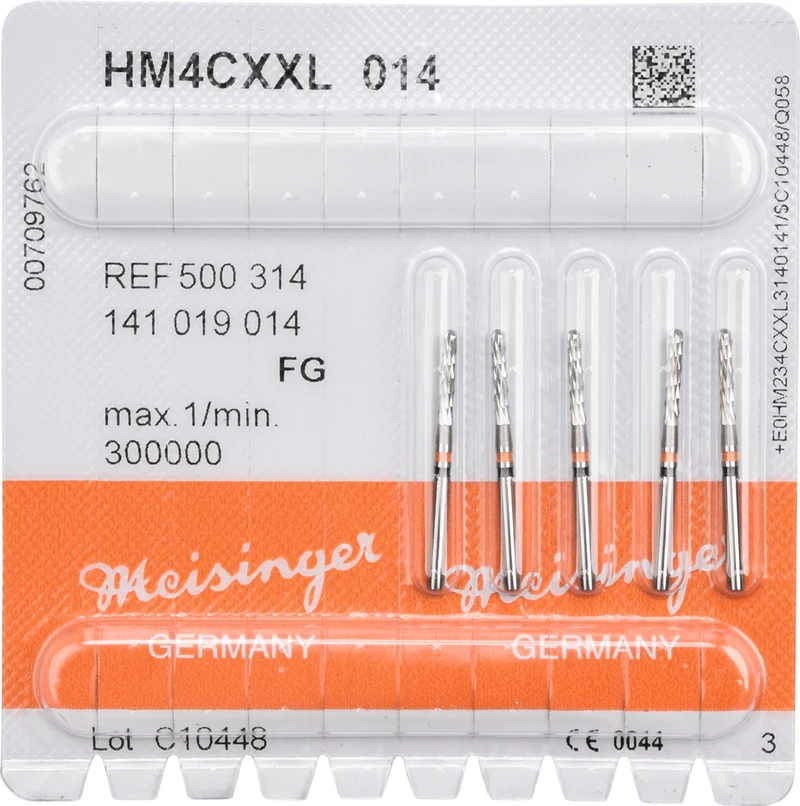 Kronentrenner HM 4C  Packung  5 Stück Diamantverz., orange\schwarz, FG, Figur 141, 8,1 mm (XXL), ISO 014