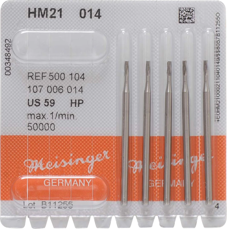 HM-Bohrer 21  Packung  5 Stück HP, Figur 107, 4,5 mm, ISO 014