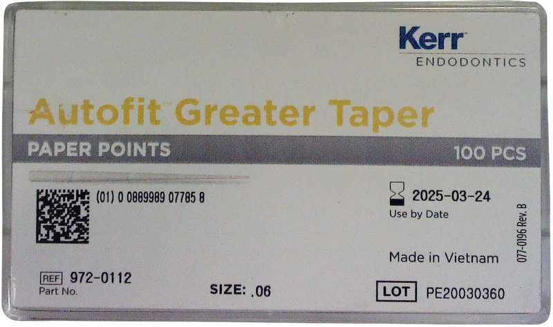 Autofit Papierspitzen  Packung  100 Stück Taper.06