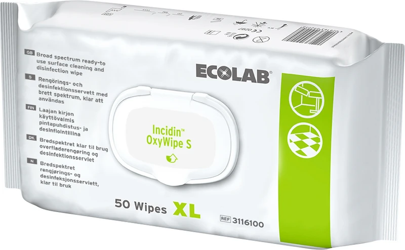 Incidin OxyWipe S   Packung  6 x 50 Stück 25 x 37 cm, XL