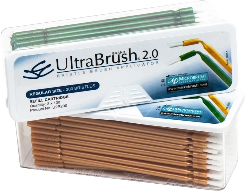 Ultrabrush® Bürstenapplikator  Packung  200 Stück regulär gelb\grün