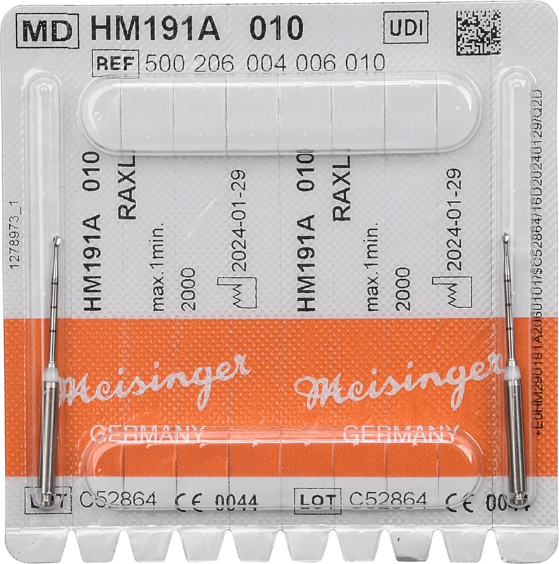 Endo Access Bur 191A  Packung  2 Stück weiß, RAXL, Figur 004, Kopf: 16 mm, Total: 34 mm, ISO 010