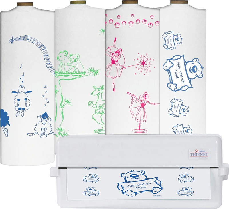 Dental-Servietten KIDS  Rolle  100 Stück 40 x 32 cm, Zahn