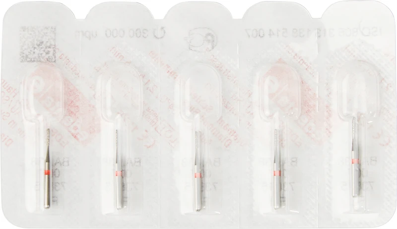 BAMBINO  Packung  5 Stück rot fein, FG kurz, Figur 138, 3,5 mm, ISO 007