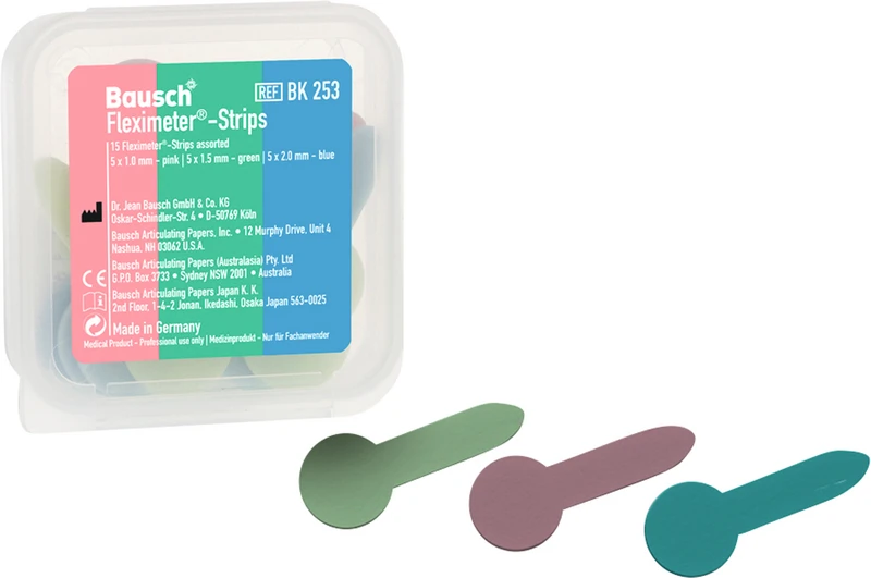 Fleximeter-Strips  Packung  15 Stück sortiert