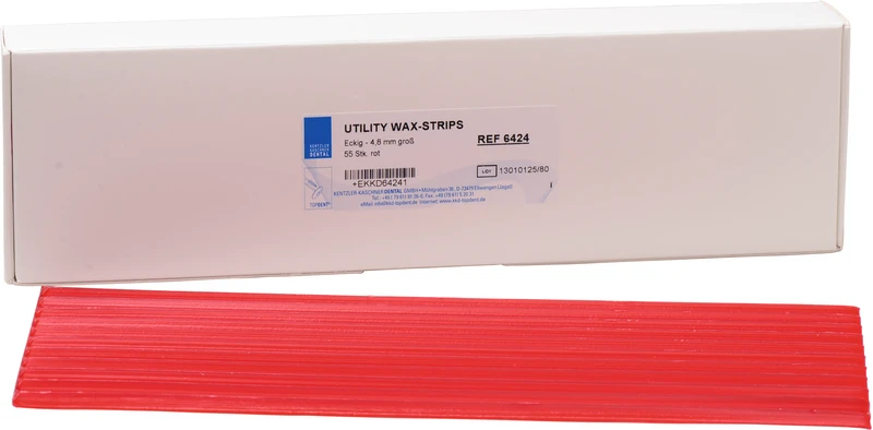 KKD® Utility Wax Strips  Packung  55 Stangen rot, 4,8 mm