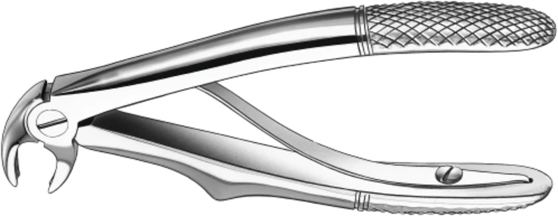 Kinderzahnzangen nach Klein  Stück  280A\6 mit Feder, UK Molaren