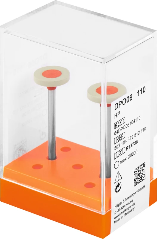 Diamantpolierer DPO03\06  Packung  2 Stück grau, HP, Figur 372, 2,5 mm, ISO 110