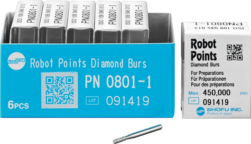 Robot Points FG  Packung  6 Stück FG, Figur Zylinder, 4,5 mm, ISO 013