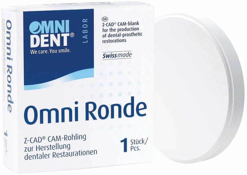 Omni Z-CAD smile Ronden  Stück  Ø 98,5 mm, H 16 mm, weiß