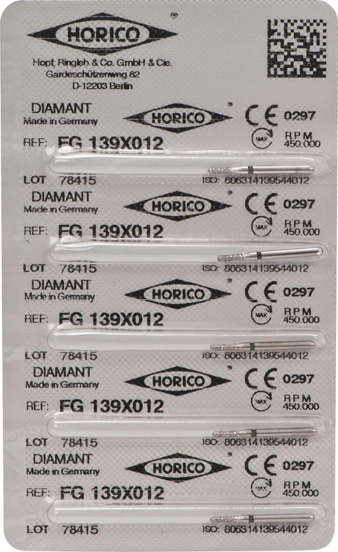 Kronentrenner 139X  Packung  5 Stück schwarz x-grob, FG, Figur 139, 4 mm, ISO 012