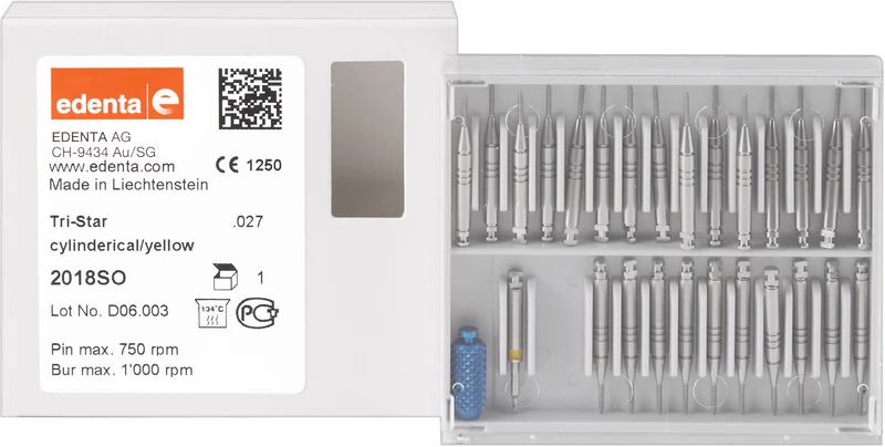 TRI-STAR  Sortiment  25 montierte Stifte .027  \0,8 mm
