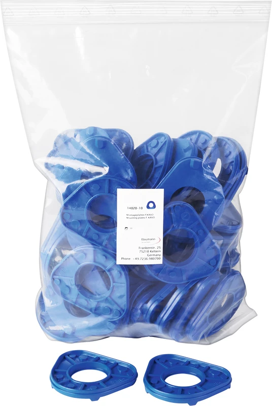 Montageplatten KaVo  Packung  50 Stück, blau